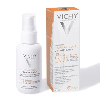 Vichy Capital Soleil UV Age Daily SPF 50+ Invisible Sun Cream with Niacinamide 40ml