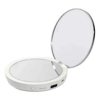 STYLPRO Flip ‘n’ Charge Power Bank Compact LED Mirror 187g