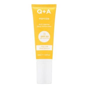 Q+A Peptide SPF50 Anti-Ageing Facial Sunscreen 50ml