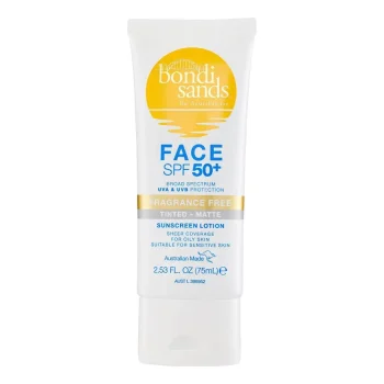 BONDI SANDS  Spf 50+ Fragrance Free Matte Tinted Face Lotion 75ml