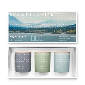 Skandinavisk EXPLORE Mini Scented Candle Trio Set