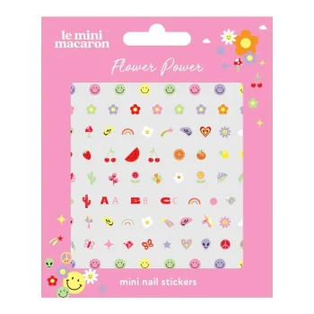 LE MINI MACARON Flower Power Mini Nail Stickers